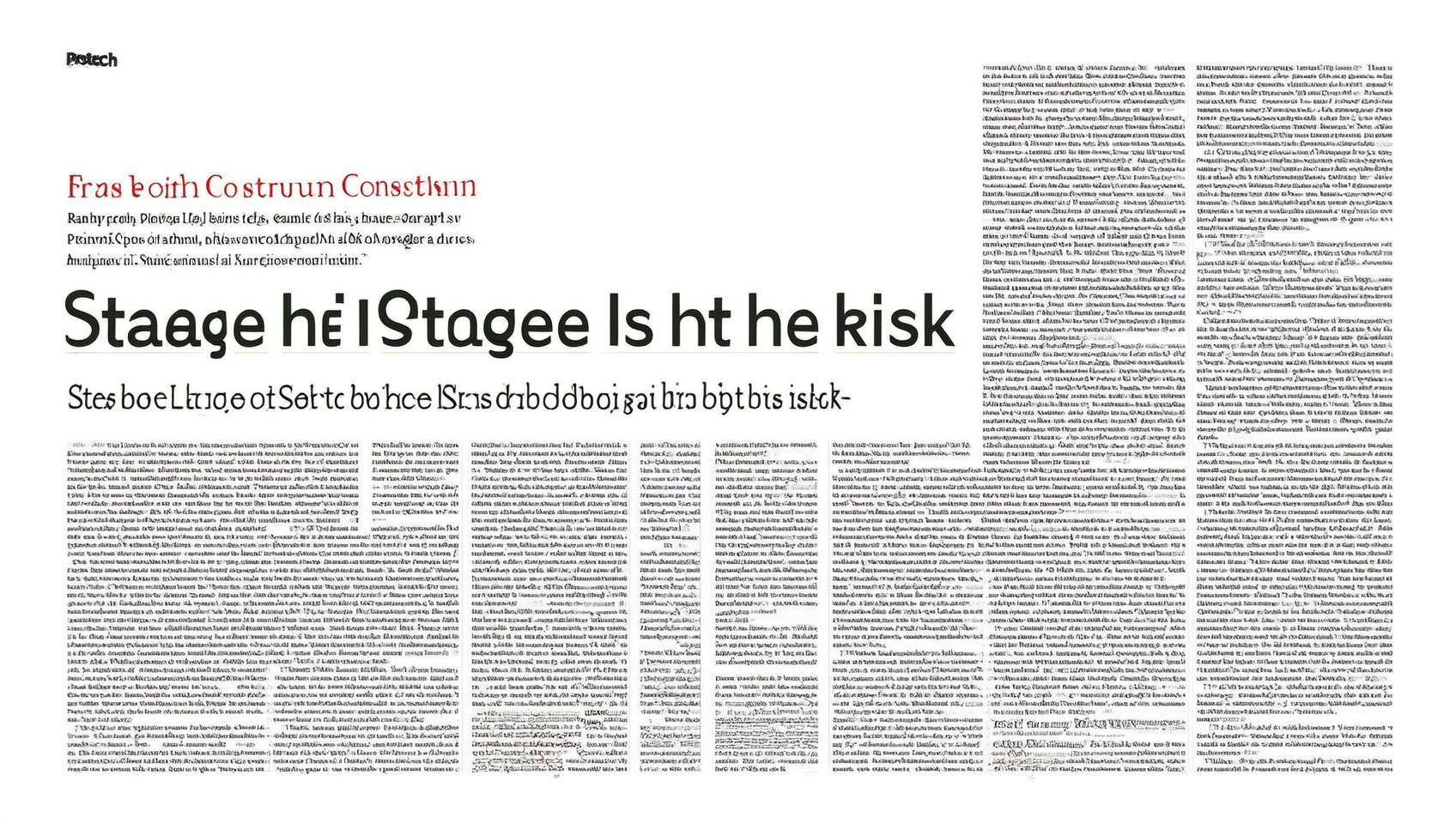 Stage by Stage: What Is Actually at Risk